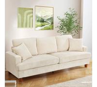 Dprodo Deep 3 Seat Sofa, 220cm Mid Century Modern Couches in Beige Dprodo Beige