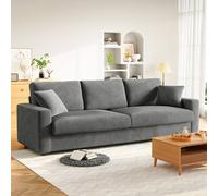 Dprodo Deep 4 Seat Sofa, 256cm Mid Century Modern Couches in Light Grey | Size: 2 Pack Dprodo Light Grey 2 Pack