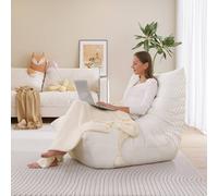 Dprodo Lazy Floor Sofa Couch, Ergonomic Design Fireside Chair in Beige | Size: 1 Pack Dprodo Beige 1 Pack