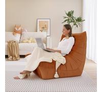 Dprodo Lazy Floor Sofa Couch, Ergonomic Design Fireside Chair in Brown | Size: 1 Pack Dprodo Brown 1 Pack