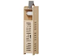 Dprodo Small Space Toilet Paper Holder Stand in Light Oak Dprodo Light Oak