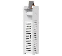 Dprodo Small Space Toilet Paper Holder Stand in White Dprodo White