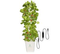 DPROOTS Hydroponic Tower Growing System，45 Pods Vertical Garden，Suitable for Indoor and Greenhouse, Grow Herbs and Vegetables，Houseplant Farming with Water Circulation and Automatic Timer