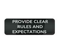 Dprovide Clear Rules And Expectations Wall Or Door Signlong Lasting With Double Sided Tape In The Back - 4×16 Inch