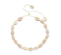 DPSQQ Necklace,Girls accessories Cowrie Shell Choker for Women Puka Corded Seashell Hawaiian Beach Jewelry Birthday Gift(4PCS Seashell Pearls Shell Choker)