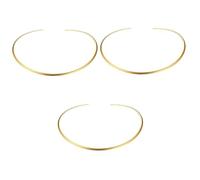DPSQQ Necklace,Girls accessories Stainless Steel Collar Gold Choker Bib Necklaces Jewelry Birthday Gift(Golden,14x0.4cm)