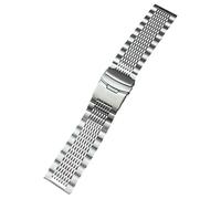 DPSQQ Watch Strap,Stainless Steel Band Sweatproof Belt For 20mm/22mm/24mm Smartwatch Accessories(22mm,Black)