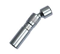 DPTOOL 14mm Magnetic Thin Walled Spark Plug Socket Universal Joint 3/8-Inch Drive 12 Point Swivel Socket Removal Tool 12pt 96L (14mm) Compatible with BMW Nissan