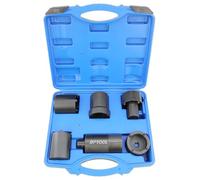 DPTOOL Spindle Nut Socket Tool Kit 6pc 1/2” Drive Axle Lock Nut Socket Set | Wheel Hub Nut Remover Installer Compatible with Ford Dana 44/80 Toyota Dodge GMC Chevrolet 4WD Lug Out Spindle Socket Set