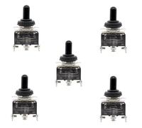 Dpttmlaci 5pcsToggle Switch 125V 20A Latching Switches 250V 15A SPST ON -Off- ON 3 Terminal pin Rocker Switch with Metal Waterproof Cap(3pin ON-Off-ON)