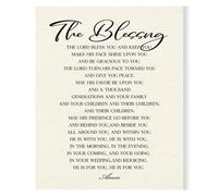 DPURPIWADY Christian Scripture Poster - Inspirational Blessings and Verses Wall Art, Wood or Canvas Print for Religious Home, Church, Office Decor and Gifting(Unframed,08x12inch(20x30cm))