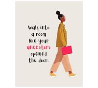 DPURPIWADY Executive Office Decor for Women - Inspirational Boss Lady & Career Quotes Canvas Art - Empowering Wall Print for Professional Space(Unframed,16x24inch(40x60cm))