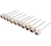 DPWOUM 10 Pcs Silver Sports Inflating Needle Pin Nozzle,Stainless Steel Ball Pump Inflation Needle,Football Basketball Soccer Ball Air Pump Practical Treatment,Inflation Devices and Accessories