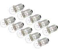 DPWOUM 10Pcs E10 6 V 0.3 A Warm White Light Bulb with Miniature Screw Base 6V, Light Source