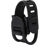 DPWOUM 1Pc Black Bicycle Light Holder Handlebar Clamp Handlebar Mount Bicycle Handlebar Universal LED Torch Clip Universal Holder for Torch 360° Rotatable More Visibility Protection，Cycling