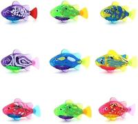 DPWOUM 1Pc Colorful Interactive Swimming Electric Fish Toy for Indoor Cats Play for Cat with LED Light, Cat Enrichment Electronic Cat Stuff Kitty Exercise Toys,Catnip Toys