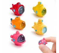 DPWOUM 5Pcs Miniature Underwater Submarine Resin Figurines - Creative Marine Landscape Decor for Aquariums, Fish Tanks, and Desktop Accessories