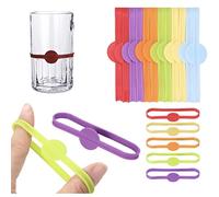 DPWOUM 6pc Colorful Drink Markers, Cocktail Drink Markers Identifier for Bar Party Family Drink Charms.