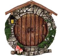 DPWOUM Miniature Fairy Gardens Door,Hand Painted Fairy Doors That Open Fairys House, Fairys Gardens Accessories for Home Outdoor Yard Tree Trunk, Garden Sculptures and Statues