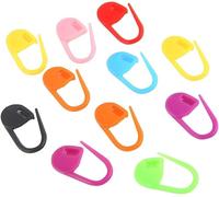 DPWOUM Set of 50 Small Markers with Random Color Plastic Rings for Knitting - 50 Pieces - for Knitting - Hook - Lock Markers - New Published and Popular, Hooks