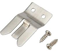 DPWOUM Silver Metal Microphone Holder/Clip - Screw-on for CB/Amateur Radio - Workman MH2, Microphones for Radios, Accessories