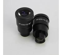 DPXTFJKDS 2 PCS WF10X WF20X WF15X WF25X High Eyepoint Eyepiece for Stereo Microscope Eyepieces Ocular Microscope Parts or Accessories(2PC WF20X 12mm)