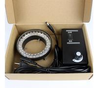 DPXTFJKDS Adjustable 144 LED Ring Light Lamp For Industry Stereo Trinocular Microscope Video Camera Lens Magnifier 110V 220V(Blue)