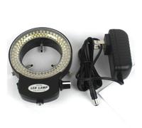DPXTFJKDS Adjustable 144 LED Ring Light Lamp For Industry Video Stereo Microscope Lens Camera Magnifier(144 LED Black)