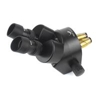 DPXTFJKDS Binocular Stereo Microscope 3.5X-90X Continuous Zoom Metal Stand 56 LED Lights Multi Axis Adjustable Arm 0.5X 1X 2X Barlow Lens(Brown)