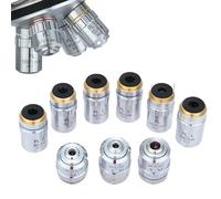 DPXTFJKDS Microscope Parts PL L 5 10 40 60 100X Plan Achromatic Objective Lens(10X 40X 60X 100X)