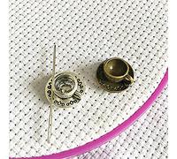 DPXWCCH Cup Needle Minder Magnetic for Cross Stitch Embroidery, Coffee Tea Cup Needle Nanny Magnet, Needlework Art Accessories
