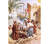 DQCJIYIGL Famous Art Print Artwork Artwork Paintings a Paralytic Man Being Let Down Through the Roof by William Brassey Hole Canvas Wall Art for Home Decor 60x90cm