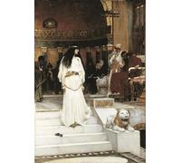 DQCJIYIGL Famous Art Print Artwork Artwork Paintings a Study for the Beautiful Lady Without Mercy by John William Waterhouse Canvas Wall Art for Home Decor 60x90cm