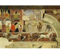 DQCJIYIGL Famous Art Print Artwork Artwork Paintings Allegory of April a At the Borso Deste Square by Francesco Del Cossa Canvas Wall Art for Home Decor 60x90cm