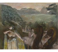 DQCJIYIGL Famous Art Print Artwork Artwork Paintings Aria After the Ballet by Edgar Degas Canvas Wall Art for Home Decor 60x90cm