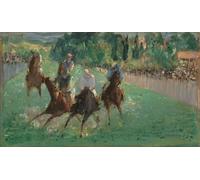 DQCJIYIGL Famous Art Print Artwork Artwork Paintings At the Races by Edouard Manet Canvas Wall Art for Home Decor 60x90cm