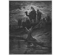 DQCJIYIGL Famous Art Print Artwork Artwork Paintings Bible the Prayer of Jacob by Gustave Dore Canvas Wall Art for Home Decor 60x90cm