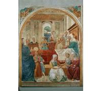 DQCJIYIGL Famous Art Print Artwork Artwork Paintings Birth of the Virgin by Benozzo Di Lese Di Sandro Gozzoli Canvas Wall Art for Home Decor 60x90cm