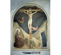 DQCJIYIGL Famous Art Print Artwork Artwork Paintings Crucifixion with the Virgin and Saint Dominic Fresco by Fra Angelico Canvas Wall Art for Home Decor 60x90cm