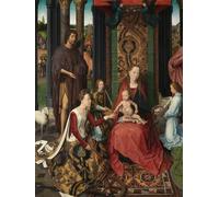 DQCJIYIGL Famous Art Print Artwork Artwork Paintings Detail of the Central of the of Saint the Baptist and Saint the Evangelist by Hans Memling Canvas Wall Art for Home Decor 60x90cm