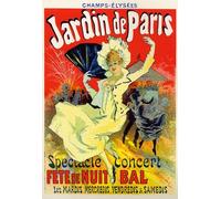 DQCJIYIGL Famous Art Print Artwork Artwork Paintings Garden of Paris Bal At the Champs Elysees Paris Poster by Jules Cheret Canvas Wall Art for Home Decor 60x90cm