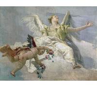 DQCJIYIGL Famous Art Print Artwork Artwork Paintings Glory of Angels by Battista Tiepolo Canvas Wall Art for Home Decor 60x90cm