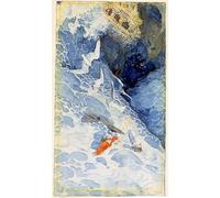 DQCJIYIGL Famous Art Print Artwork Artwork Paintings Headpiece the Flying Dutchman by Howard Pyle Canvas Wall Art for Home Decor 60x90cm