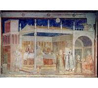 DQCJIYIGL Famous Art Print Artwork Artwork Paintings Herod's Banquet From the Peruzzi Chapel by Giotto Di Bondone Canvas Wall Art for Home Decor 60x90cm