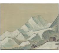 DQCJIYIGL Famous Art Print Artwork Artwork Paintings Himalayas Beyond the Clouds by Nicholas Roerich Canvas Wall Art for Home Decor 60x90cm