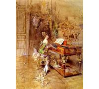 DQCJIYIGL Famous Art Print Artwork Artwork Paintings I'm a pianist by Giovann Canvas Wall Art for Home Decor 60x90cm