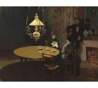 DQCJIYIGL Famous Art Print Artwork Artwork Paintings Interior After Dinner by Claude Monet Canvas Wall Art for Home Decor 60x90cm