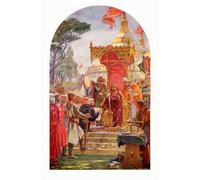 DQCJIYIGL Famous Art Print Artwork Artwork Paintings King John Granting the Magna Carta by Ernest Normand Canvas Wall Art for Home Decor 60x90cm