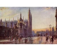 DQCJIYIGL Famous Art Print Artwork Artwork Paintings Kings College and Chapel by William Matthison Canvas Wall Art for Home Decor 60x90cm