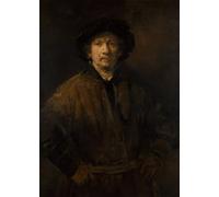 DQCJIYIGL Famous Art Print Artwork Artwork Paintings Large self-portrait by Rembrandt van Rijn Canvas Wall Art for Home Decor 60x90cm